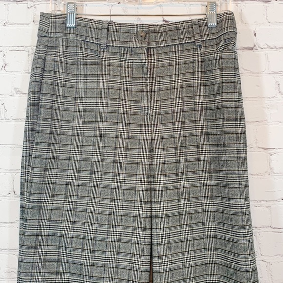 Loft Hi Waist Trouser Gray Plaid - Picture 3 of 9